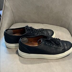 Steve Madden Black Leather Sneakers